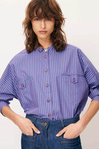 Sessùn Orregia Majesty Blue Stripe Shirt