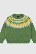 Howlin' Broken Flowers Mossy Knitted Jumper