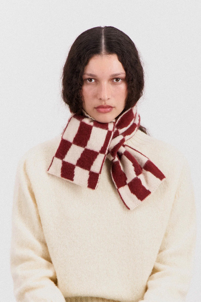 Howlin' Rust Mini Checkerboard Scarf