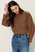 Sessùn Honoria Nutmeg Striped Shirt