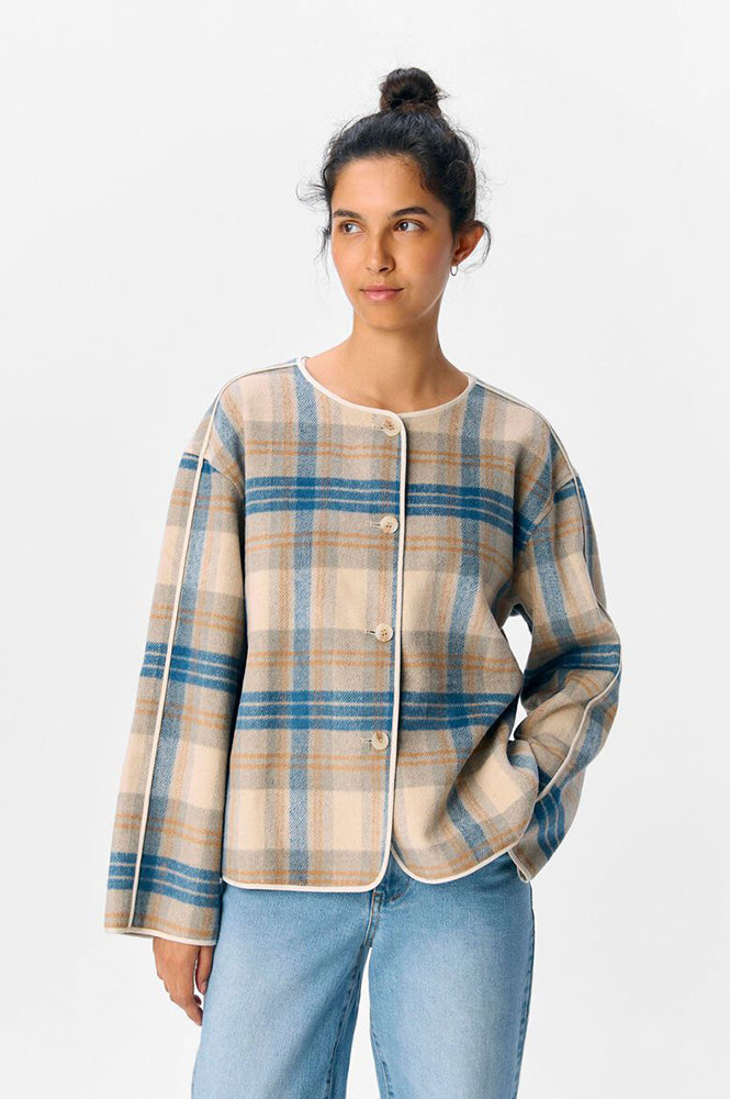 Object Jaia Sandshell & Blue Check Jacket