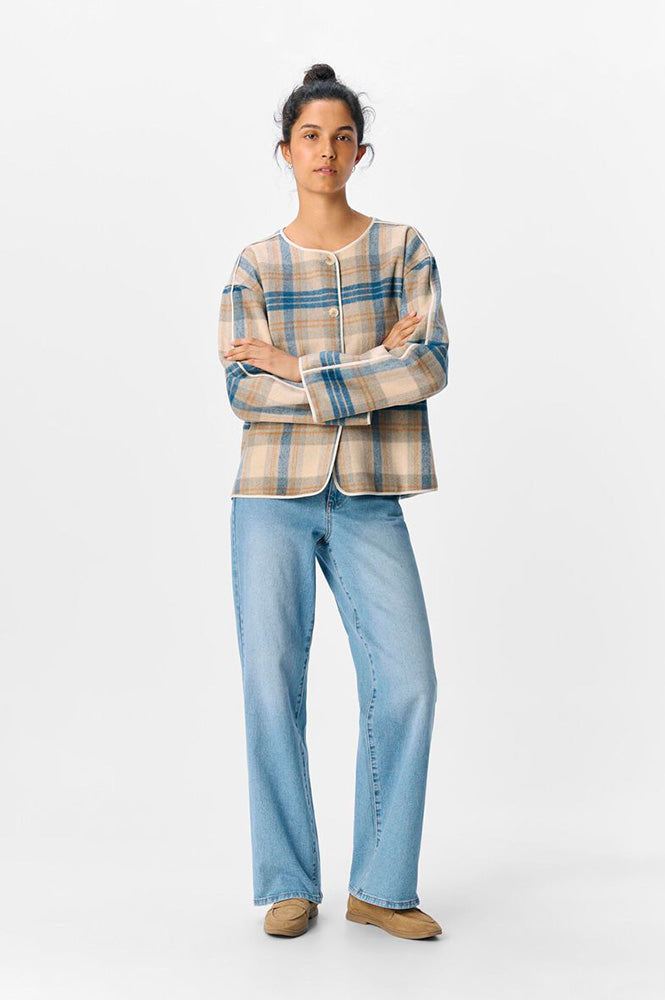 Object Jaia Sandshell & Blue Check Jacket