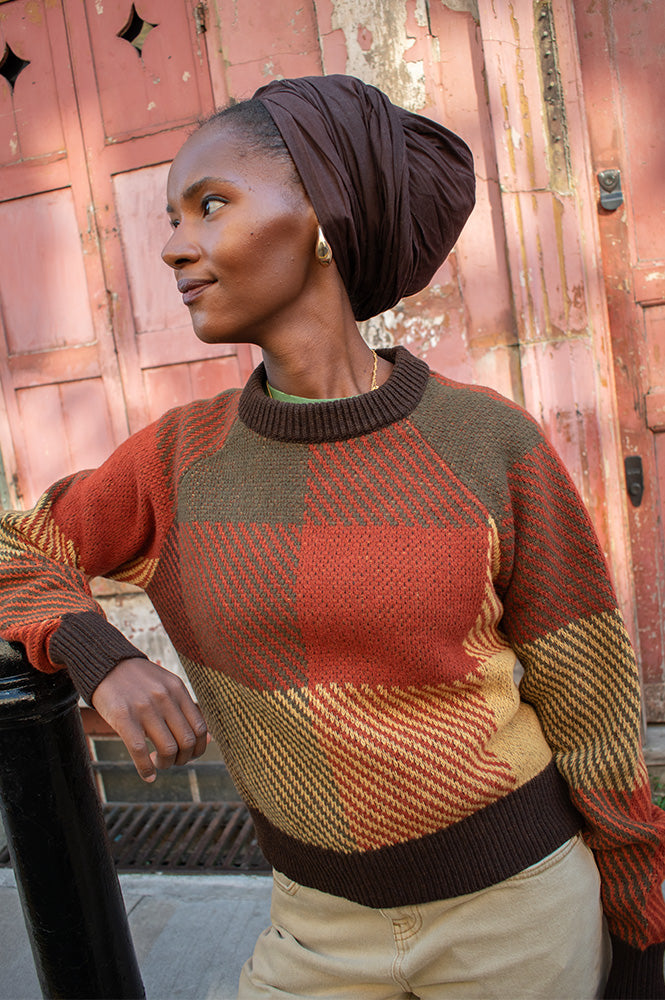 Thinking Mu Nur Creek Checked Jumper