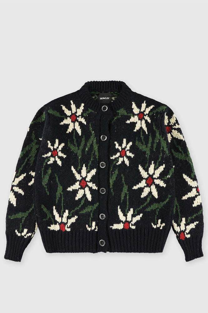 Howlin' Flower Print Navy Cardigan
