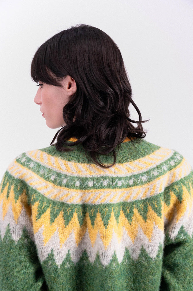 Howlin' Broken Flowers Mossy Knitted Jumper