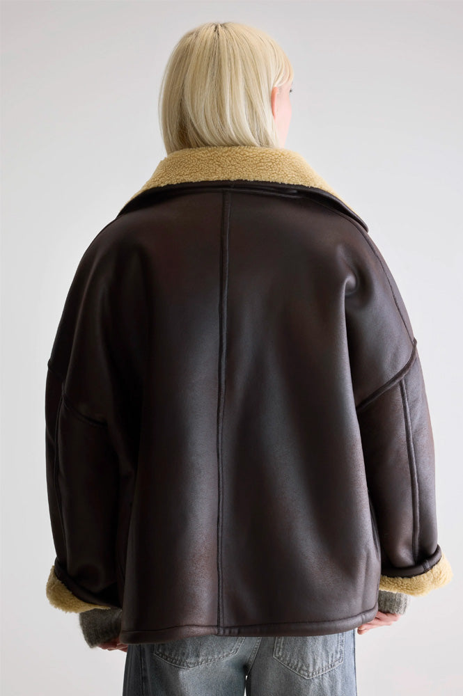 Bellerose Hestel Dark Chocolate Reversible Jacket
