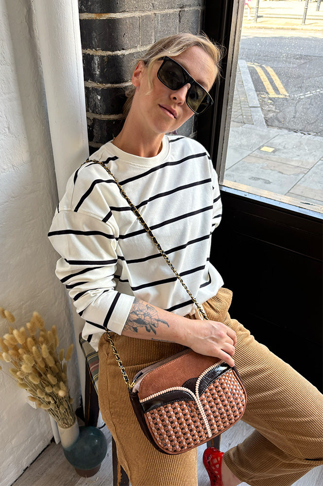 Sessùn Divine Arty Brown Shoulder Bag