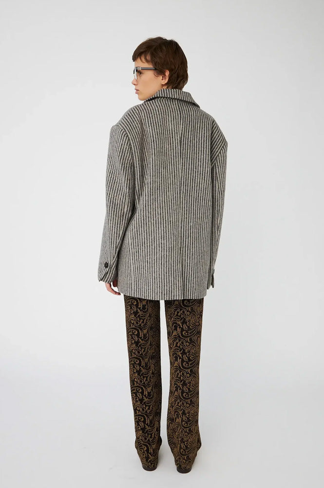 Stella Nova Striped Oversized Wool Blazer