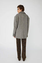 Stella Nova Striped Oversized Wool Blazer