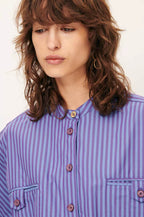 Sessùn Orregia Majesty Blue Stripe Shirt
