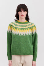 Howlin' Broken Flowers Mossy Knitted Jumper