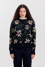 Howlin' Flower Print Navy Cardigan