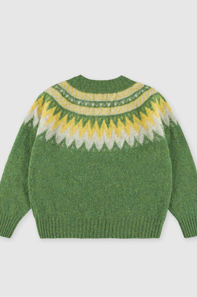 Howlin' Broken Flowers Mossy Knitted Jumper