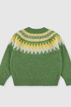 Howlin' Broken Flowers Mossy Knitted Jumper