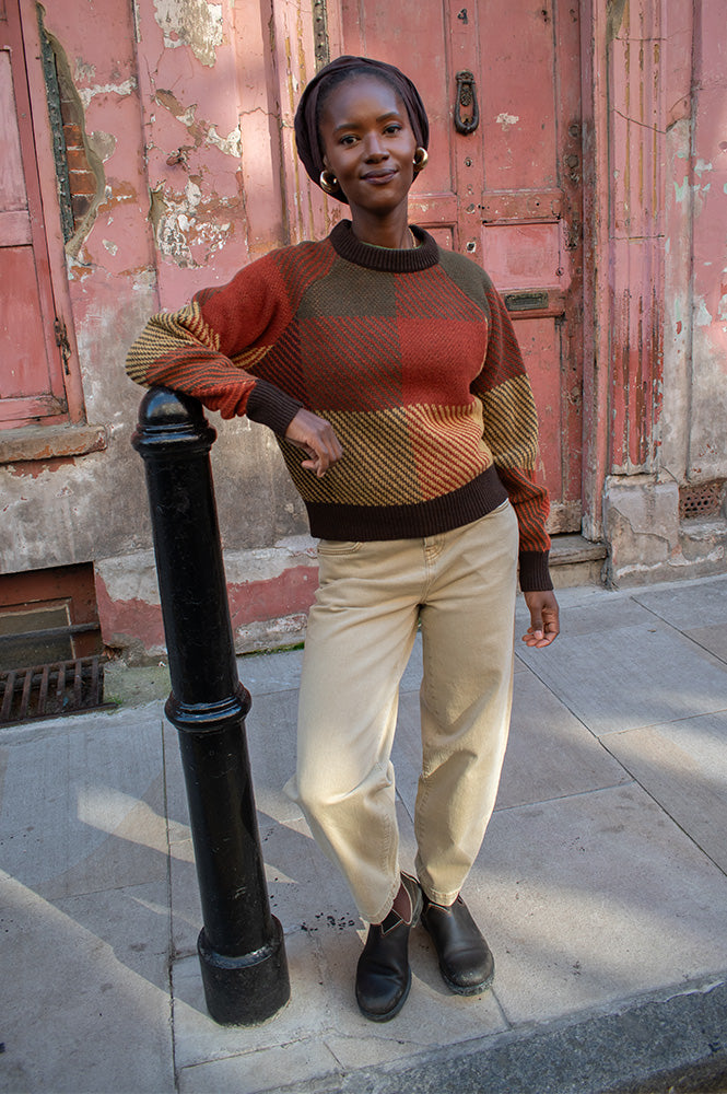 Thinking Mu Nur Creek Checked Jumper