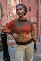 Thinking Mu Nur Creek Checked Jumper