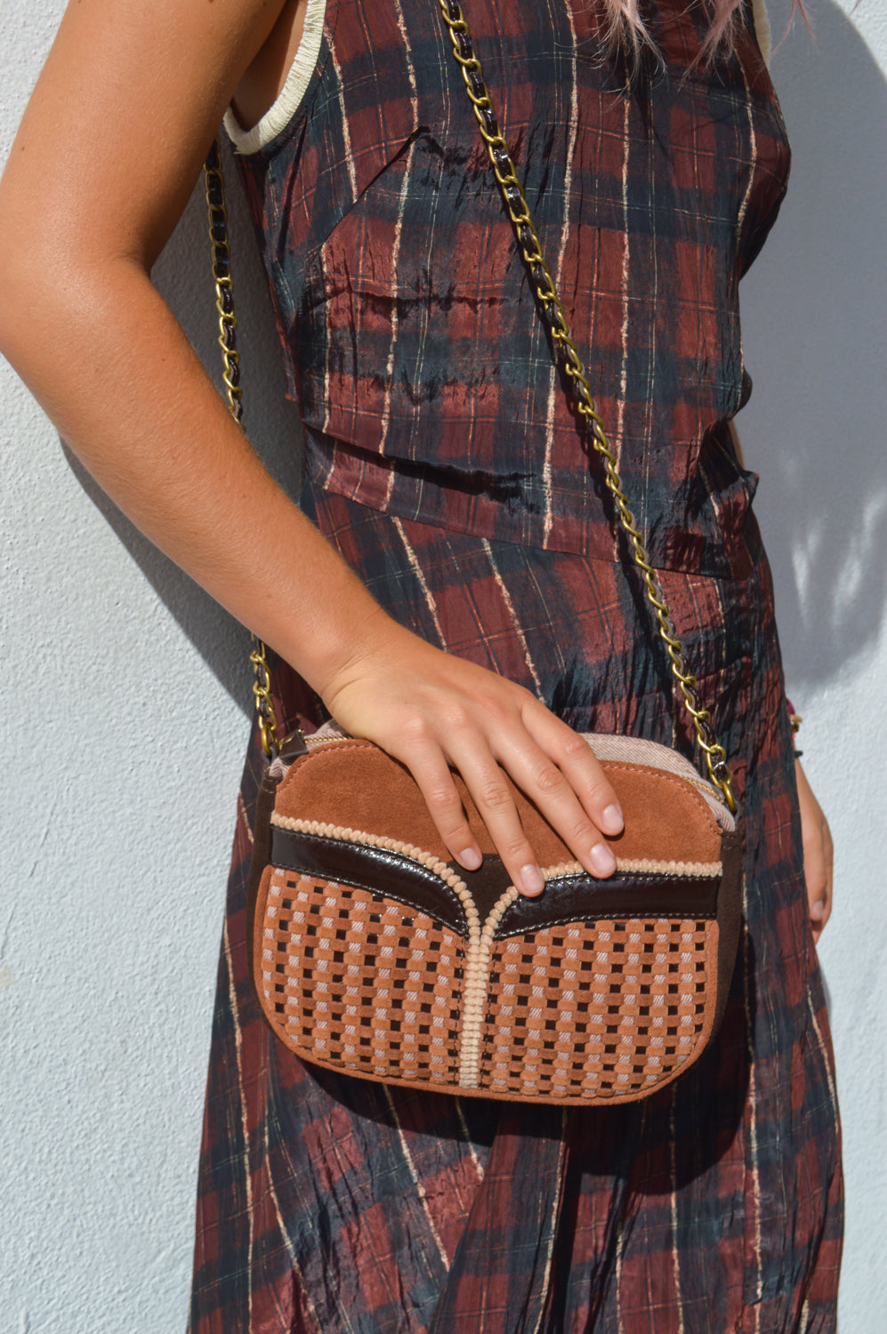 Sessùn Divine Arty Brown Shoulder Bag