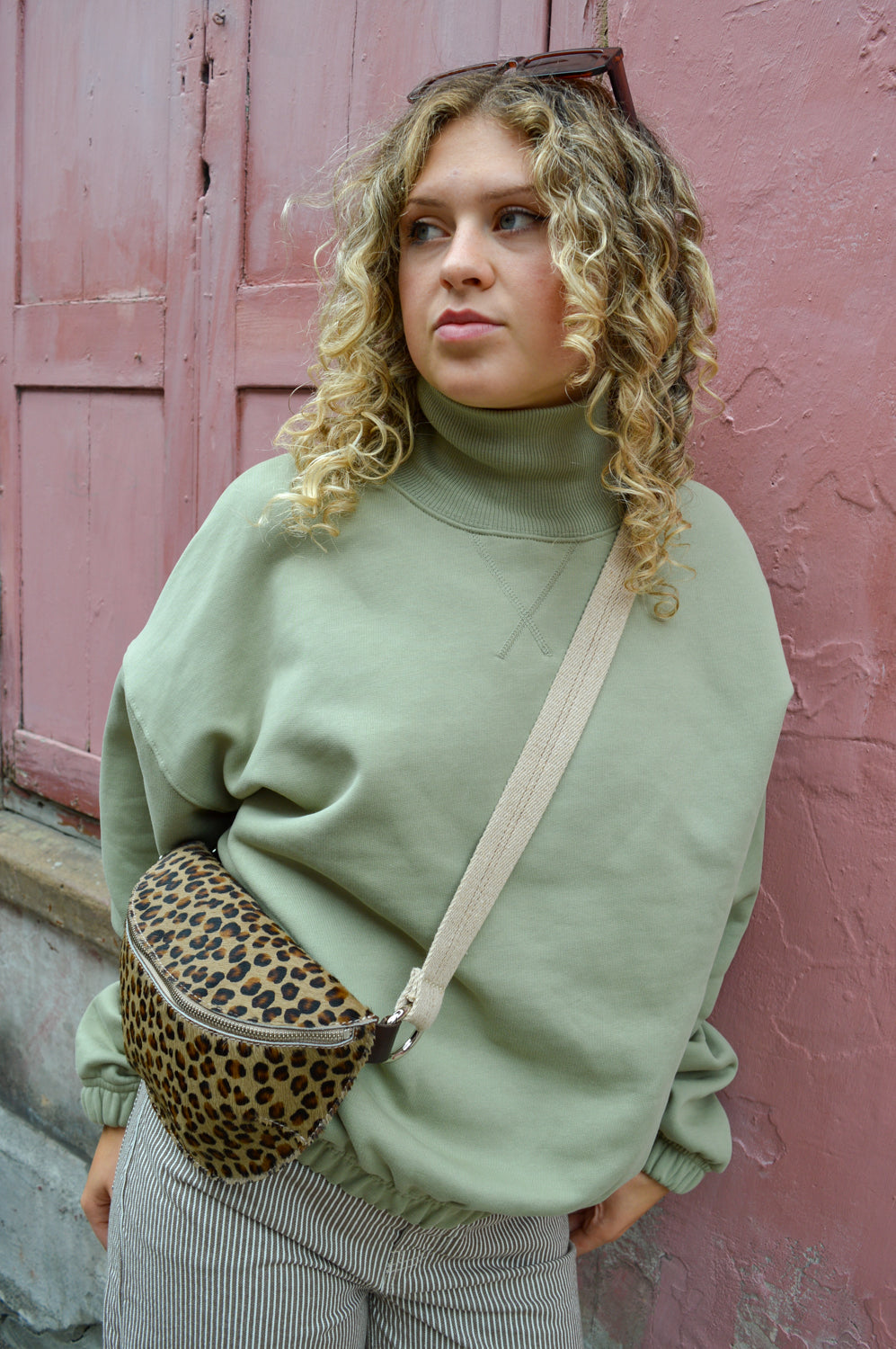 Soeur Gregoire Clay High-Neck Sweatshirt