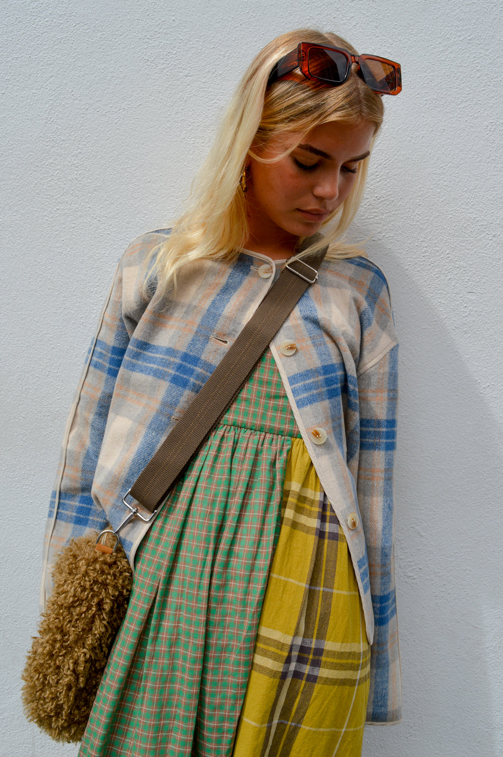 Object Jaia Sandshell & Blue Check Jacket