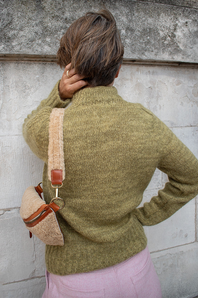 Maison Anje Brima Olive Jumper