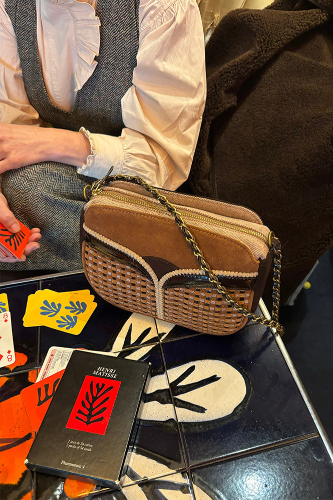 Sessùn Divine Arty Brown Shoulder Bag