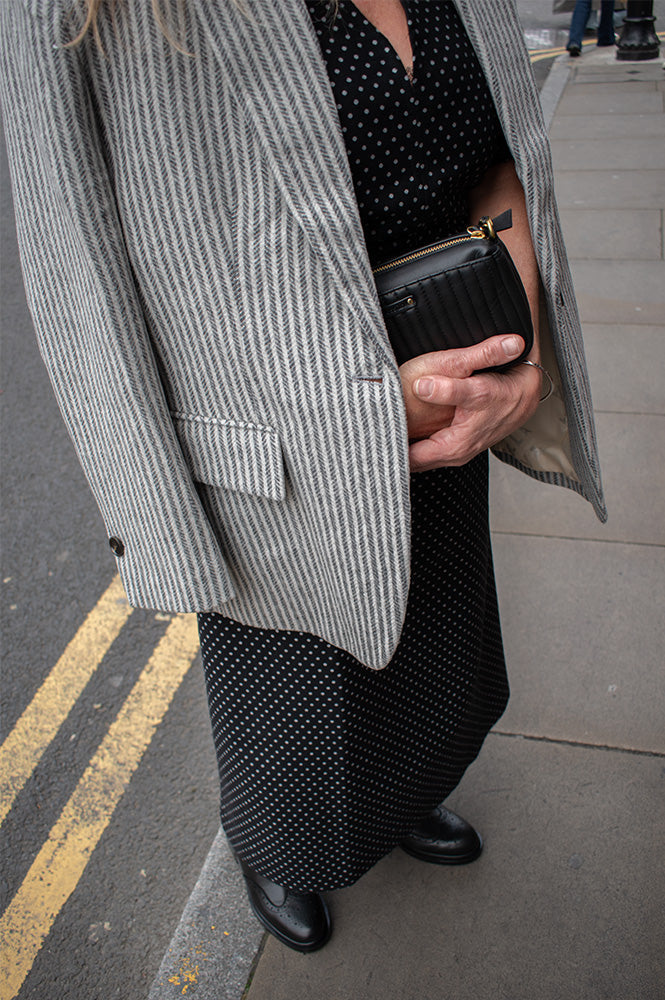 Stella Nova Striped Oversized Wool Blazer