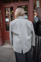 Stella Nova Striped Oversized Wool Blazer