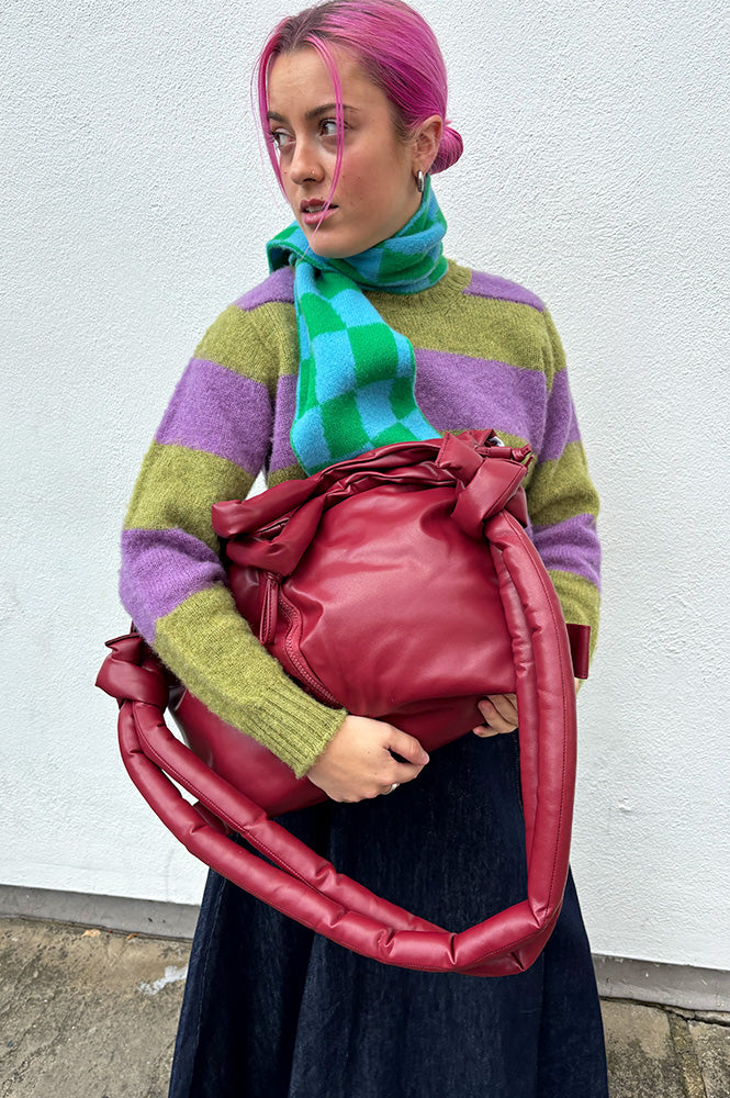 Ölend Ona Cherry Red Vegan Leather Bag
