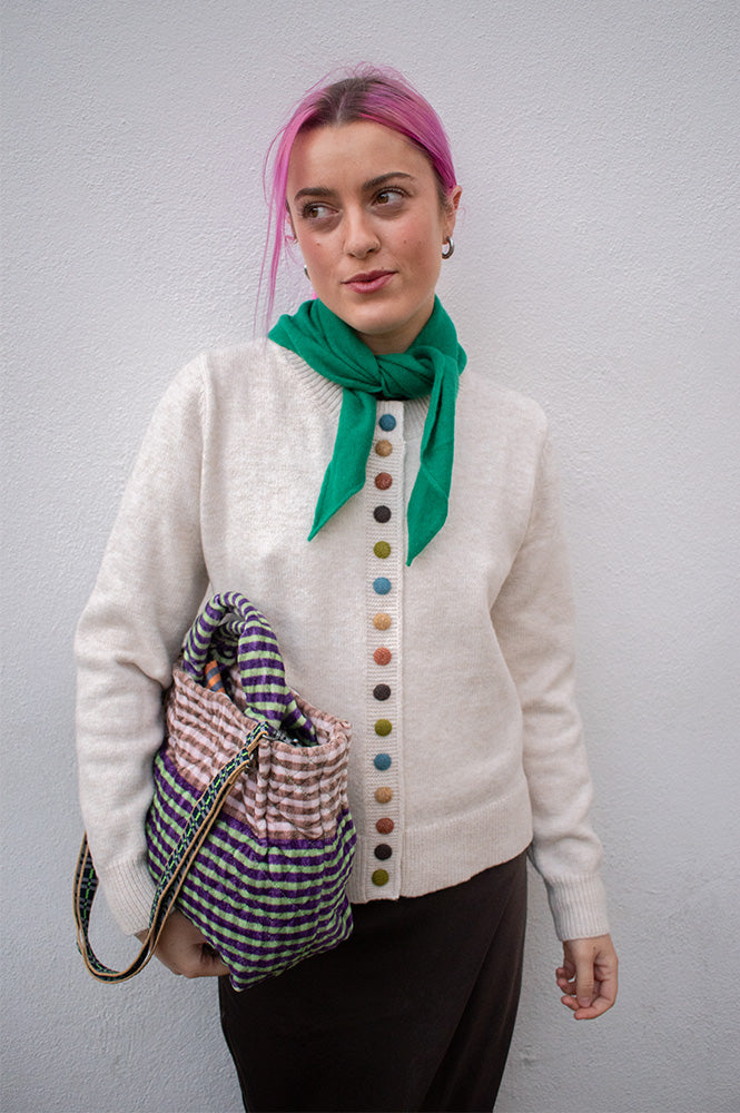 Compania Fantastica Button Detailed Cardigan