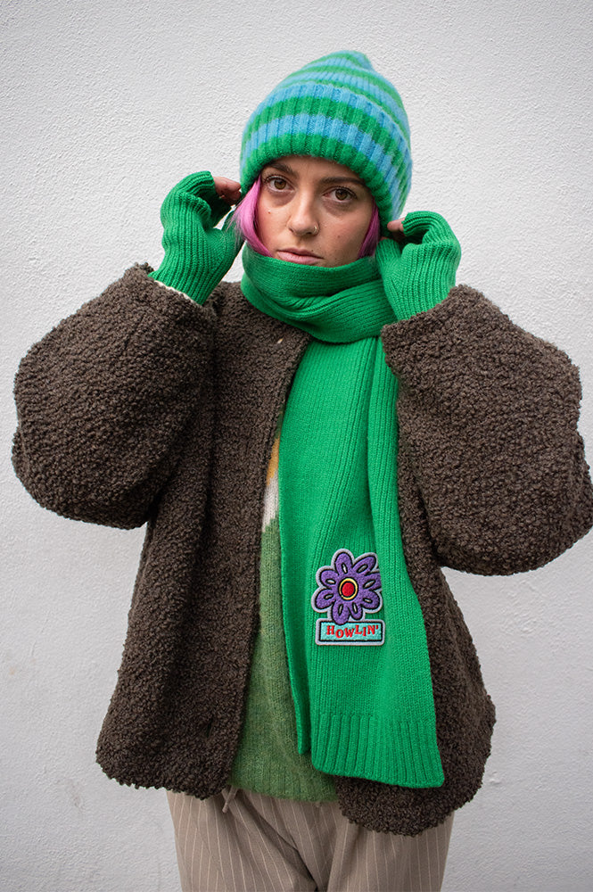 Howlin' Green Delight Flower Scarf