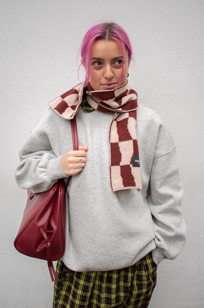 Howlin' Rust Mini Checkerboard Scarf