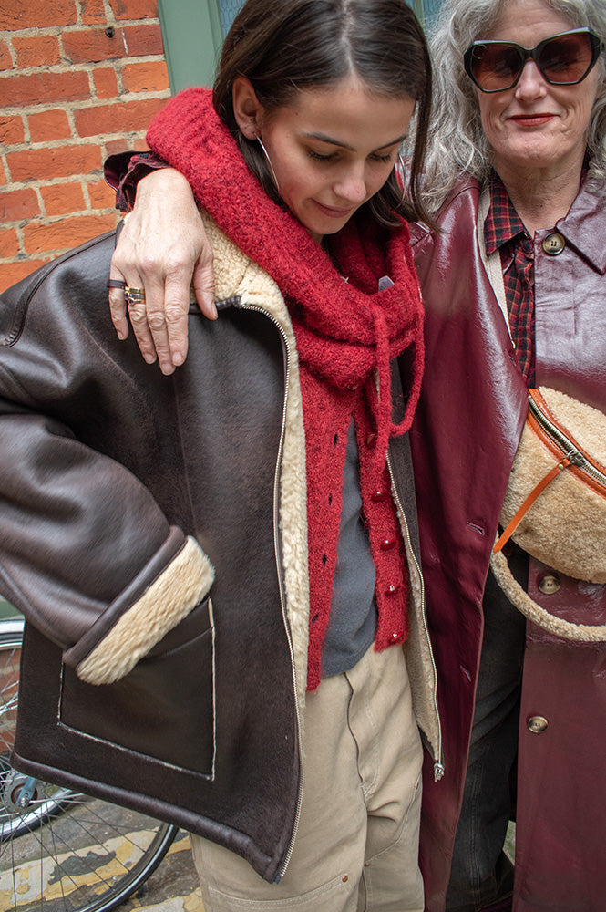 Bellerose Hestel Dark Chocolate Reversible Jacket