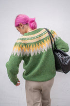 Howlin' Broken Flowers Mossy Knitted Jumper