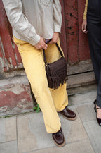 Thinking Mu Karina Butter Yellow Corduroy Trousers
