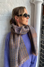 Sessùn Niu Pio Rosa Beige Woven Scarf