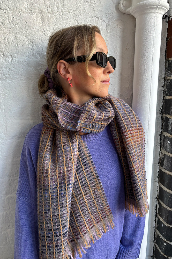 Sessùn Niu Pio Rosa Beige Woven Scarf