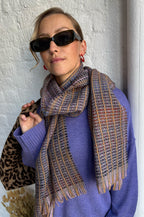 Sessùn Niu Pio Rosa Beige Woven Scarf