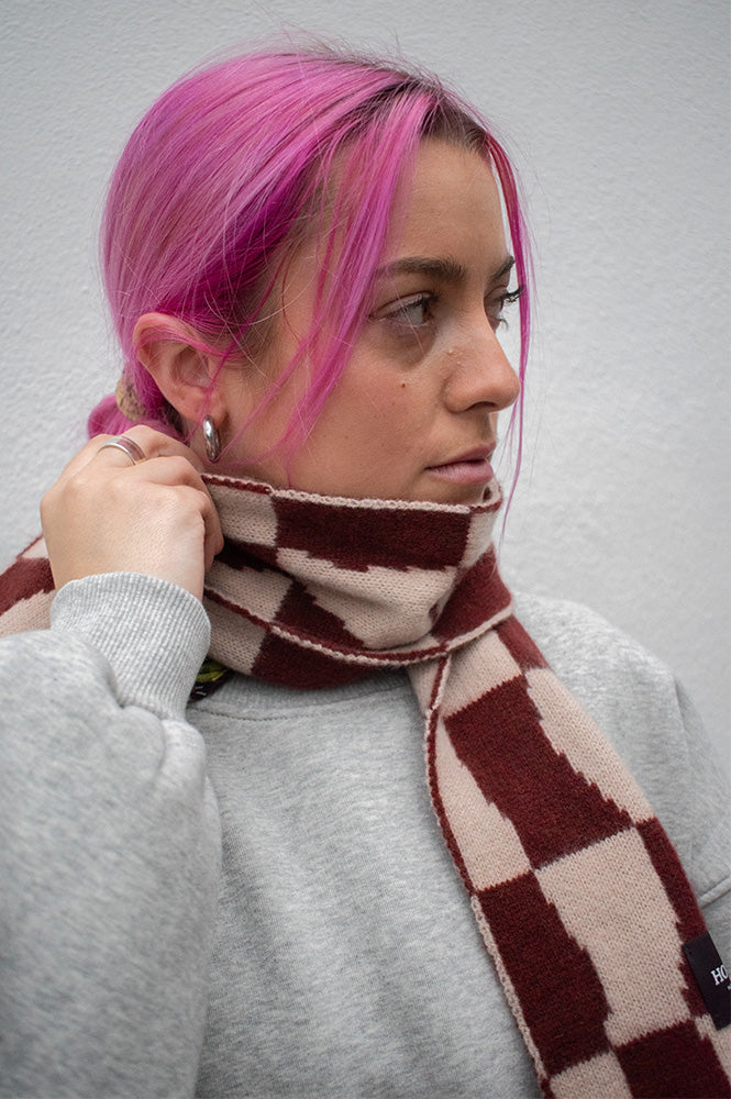 Howlin' Rust Mini Checkerboard Scarf