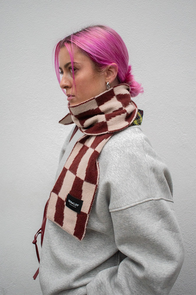 Howlin' Rust Mini Checkerboard Scarf
