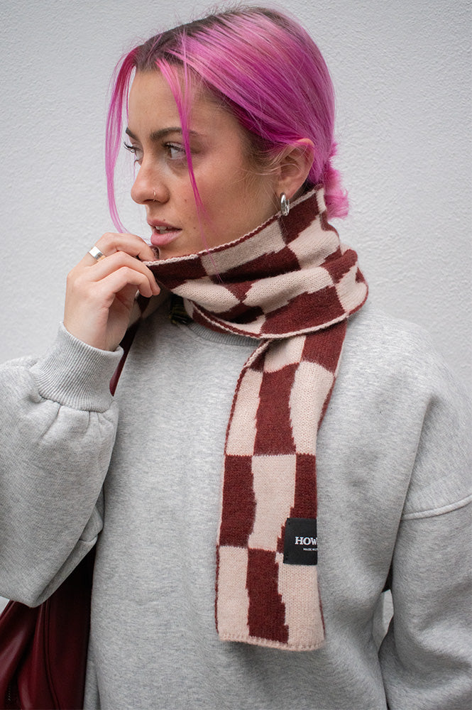 Howlin' Rust Mini Checkerboard Scarf