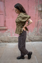 Sessùn Velvet Cruise Coffee Trousers