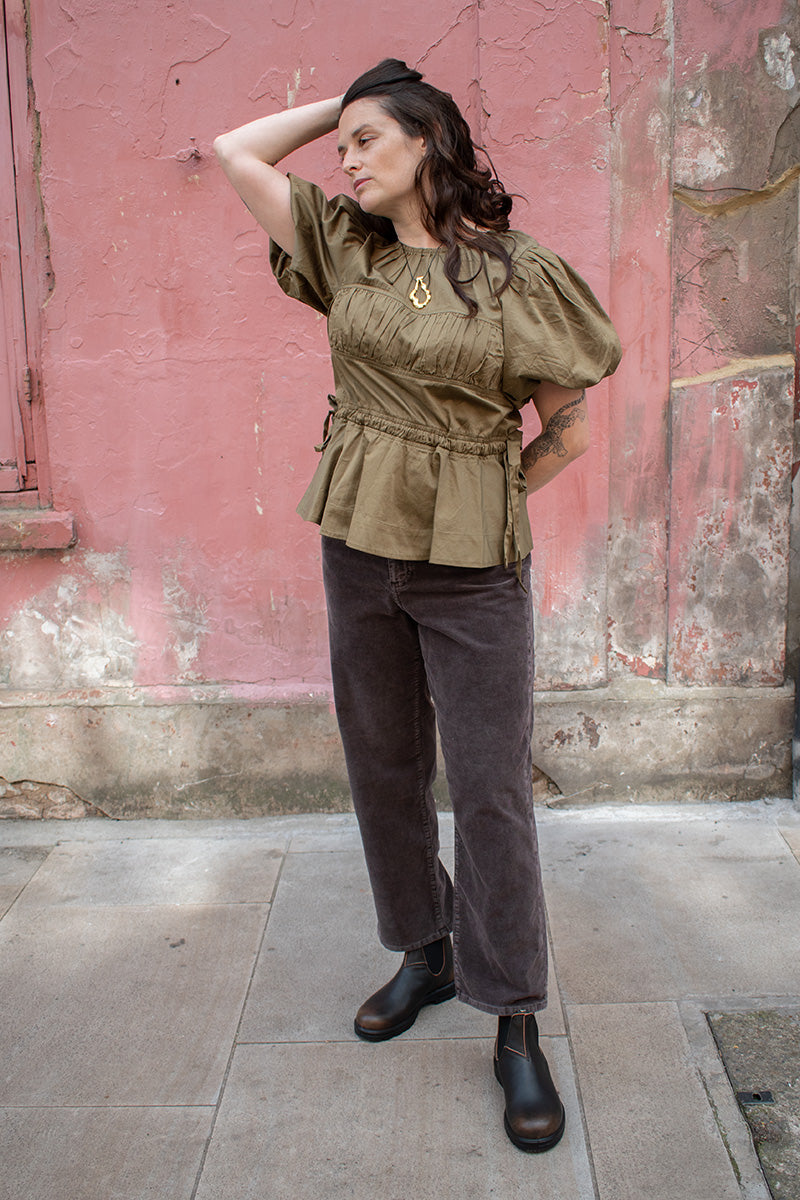 Sessùn Velvet Cruise Coffee Trousers