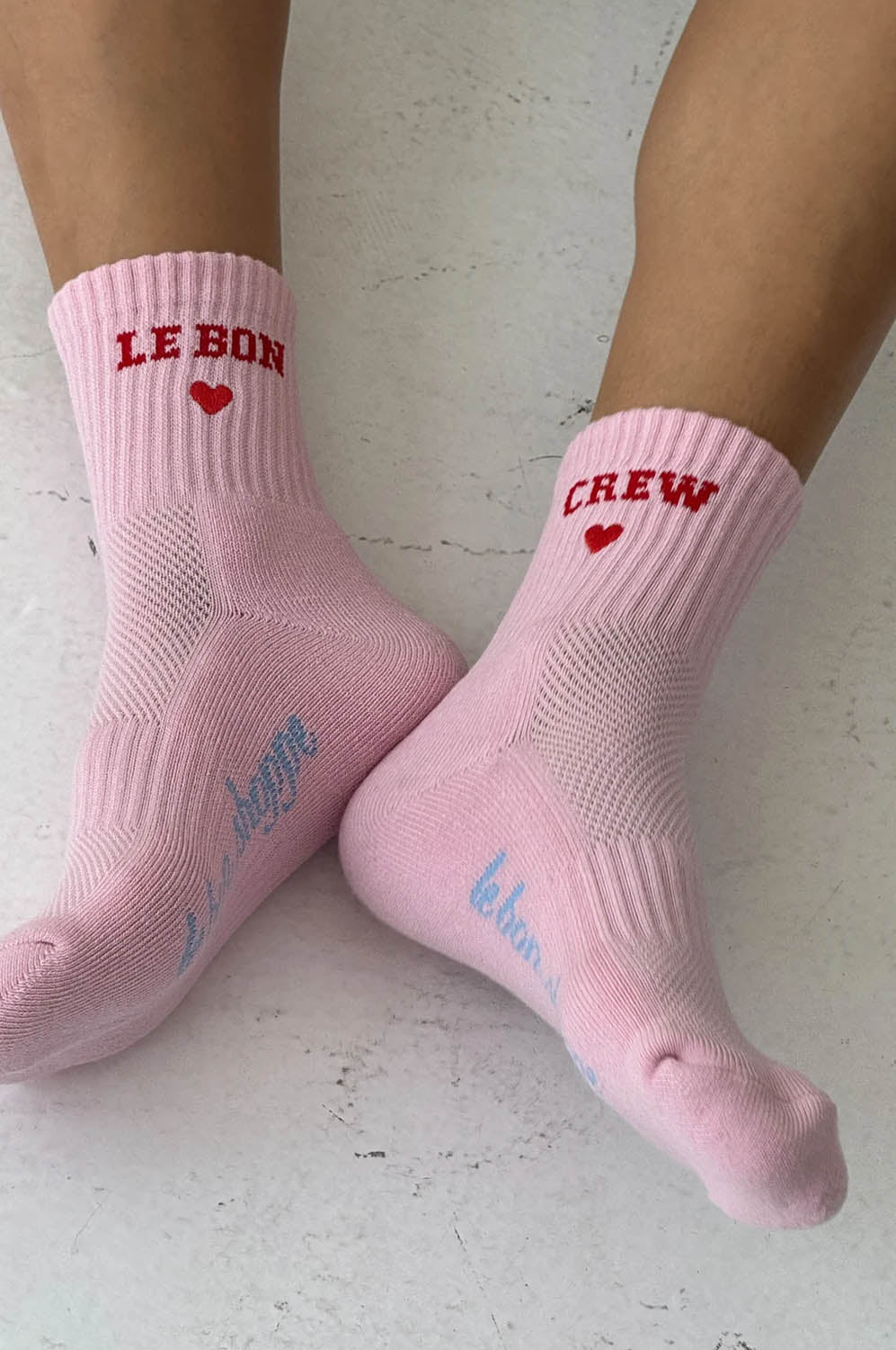 Le Bon Shoppe Embroidered Strawberry Milk Socks