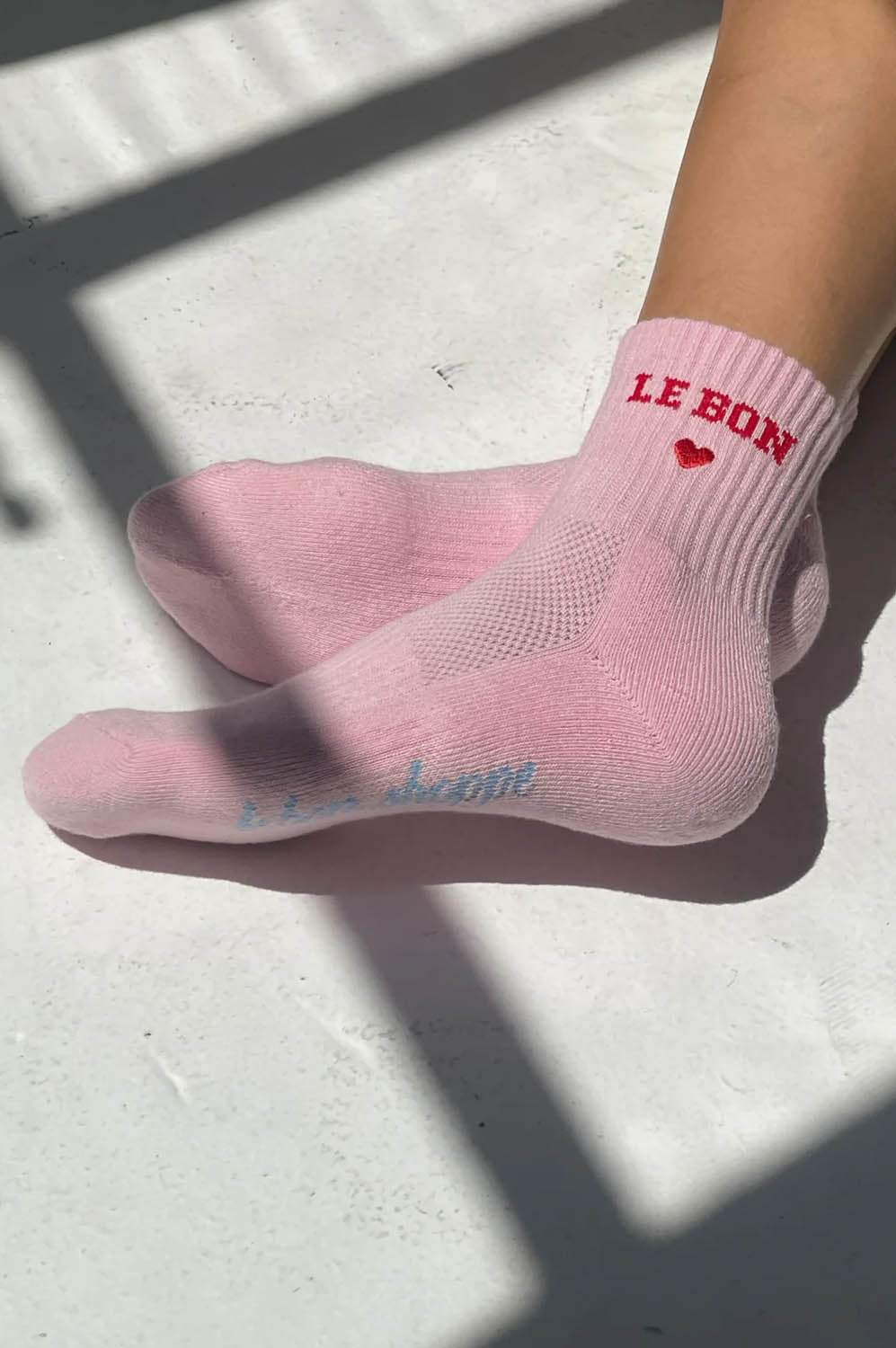 Le Bon Shoppe Embroidered Strawberry Milk Socks